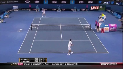 Australian Open 2010 Sf Murray vs Cilic highlights