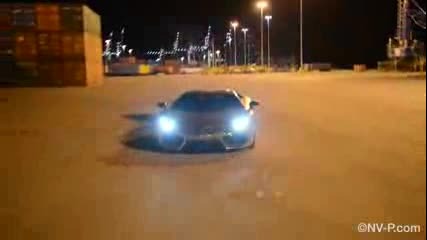 Lamborghini Aventador power drifts