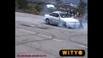 Opel calibra burnout