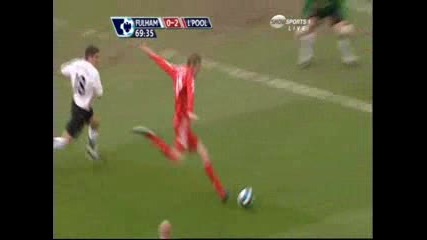 19.04 Fulham 0 - 2 Liverpool Питър Крауч Гол