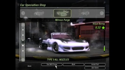 Need For Speed U2 tuning mazda rx - 7 