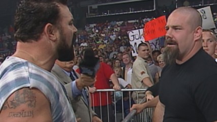 Rick Steiner punches Tank Abbott in the mouth for talking trash: WCW Thunder, May 27, 1999 (WWE Network Exclusive)