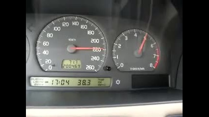 Volvo C70 2.0 T 0-260 km.