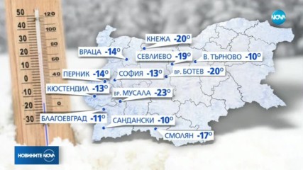 Тази нощ беше най-студената за тази зима