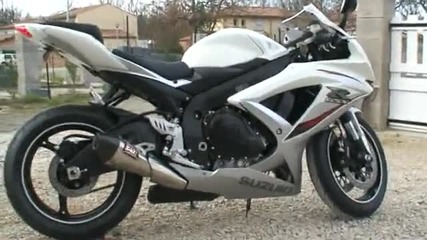 gsxr 750 k9 blanc avec pot r55 