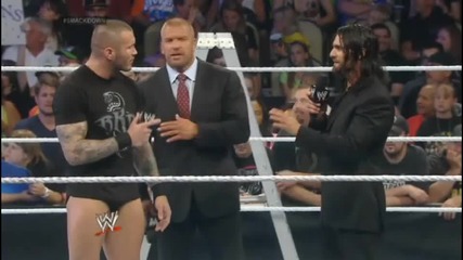 smackdown 27th june, 2014 seth rollins, orton & hhh opening the show