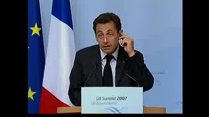 пиян президент - Саркози 