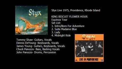 Styx - Intro - Born For Adventure - Audio Live 1975