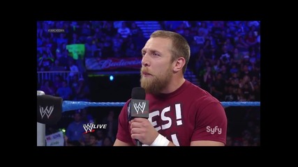 Wwe Ей Джей Отново Целува См Пънк и Даниел Браян 03.07.2012 Hd