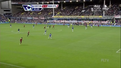 [hd] Everton 1 - 1 Man Utd - Fletcher goal