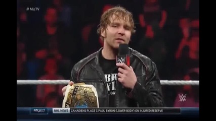 Миз Тв с гост - интерконтиненталния шампион Дийн Амброуз + Кевин Оуенс - Wwe Smackdown - 21.01.16