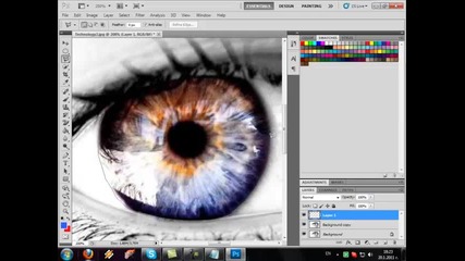 Урок как да смените цвета на очите Photoshop Cs5 