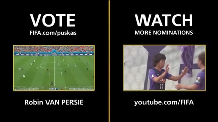 Голът на Робин ван Перси, номиниран за най-добър гол в света за 2014 година / Hd