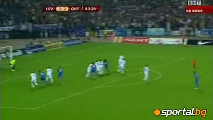 Левски 3 : 2 Гент, 16.09.2010 - Група C, Лига Европа 