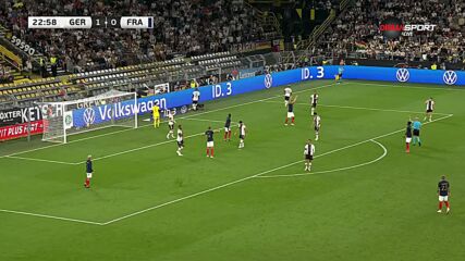 Германия - Франция 1:0 /първо полувреме/