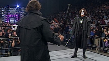 The real Sting drops imposter Sting with a Scorpion Death Drop: WCW Monday Nitro, May 12, 1997 (WWE Network Exclusive)