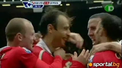 Berbatov s hattrick (manchester United 3 - 2 Liverpool 19.9.2010 ) 