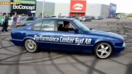 Bmw 535 E34 Turbo Burnout