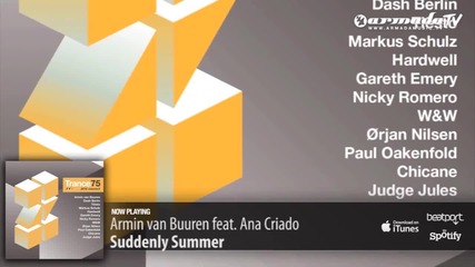 *2012* Armin van Buuren feat. Ana Criado - Suddenly Summer