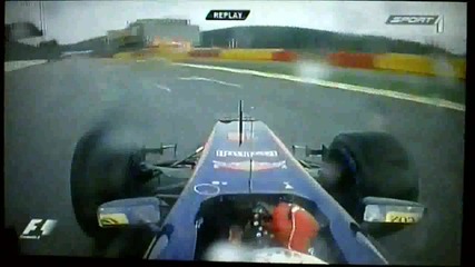 Formula1 2011 Belgium Sebastien Buemi Off Fp1 Spa-francorchamps Wet