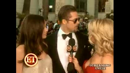 Angelina Jolie - And Brad Pitt At The 66th Golden Globe Awards Interview - 2009