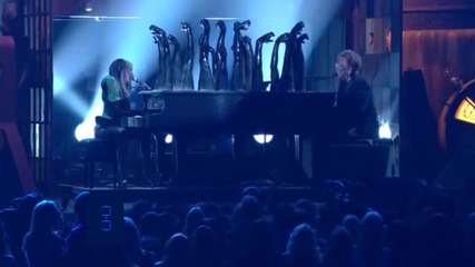 Lady Gaga & Elton John - Ms Bad Romance and Poker Face Speechl ( Hd ) 