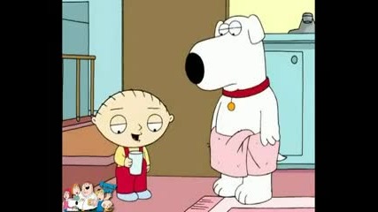 Family Guy Stewie Beats up Brian
