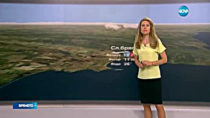 Прогноза за времето (26.07.2016 - обедна)