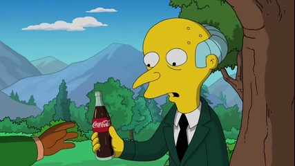 Много яка реклама на Coca-cola в Simpsons