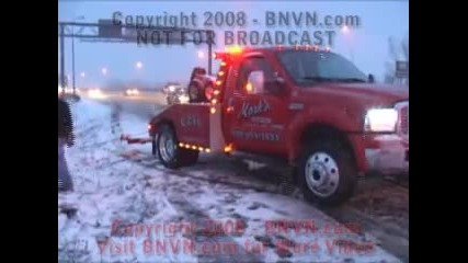 crash on snow 