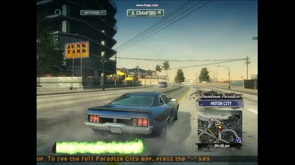 Burnout Paradise Game Въртене На Гуми На 1 Място 