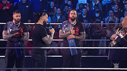Reigns orders The Usos to unify the Tag Team Titles and takes out Nakamura: SmackDown, April 8, 2022