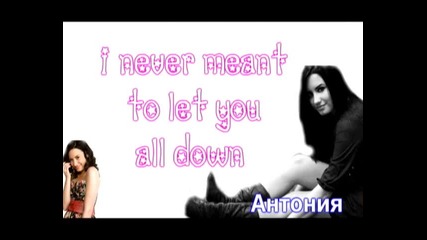 текст ! Demi Lovato - it`s not too late 