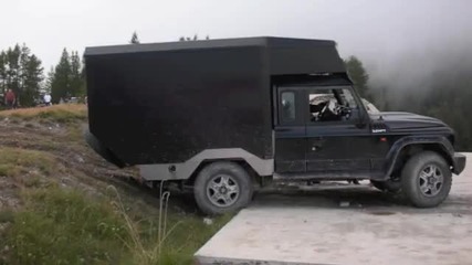 Off road преход с Iveco Massif и Land Rover Defender през Алпите 