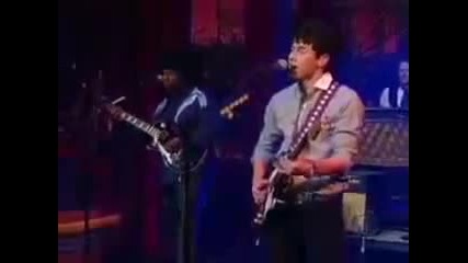Nick Jonas & The Administration - Rose Garden - The Late show - David Letterman 