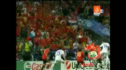 *euro 2008 * Испания - Русия 3:0 Гол На Роман Павлюченко