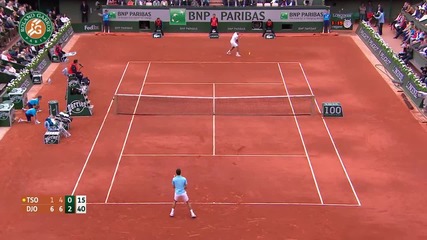N Djokovic vs J W Tsonga - Roland Garros [2014]
