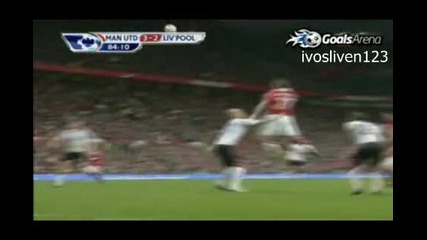 Manchester United - Liverpool Berbatov goal 3 : 0 (hattrick) 
