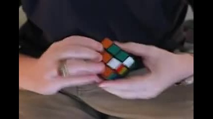 Решаване на "кубчето на Рубик" за 22сек.