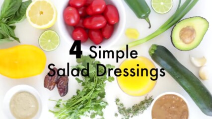 4 Easy Salad Dressings / 4 Дресинги За Салати