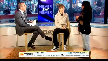 Justin Bieber гостува в Today Show 31.01.2011 