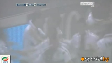 Валери Божинов с гол за Парма 11.11.2010 Парма - Сампдория 1 : 0 Мач от Италианската Серия А 