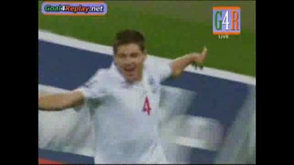 09.09.09 Англия 2:0 Хърватска Джерард Гол