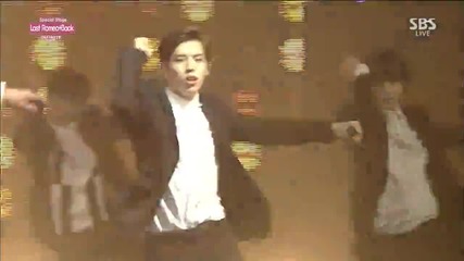 150111 Infinite - Last Romeo & Back (remix) @ Inkigayo Special Stage