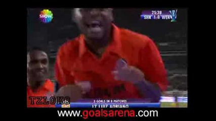 Шахтьор (д) - Вердер 1:0 Л. Адриано Финал за Уефа