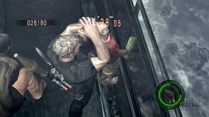 Resident Evil 5 in Slowmotion - Chris Redfield Melee moves 