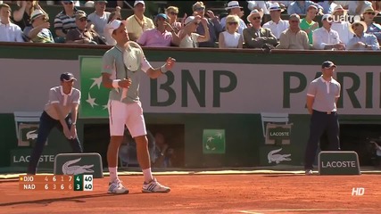 Nadal vs Djokovic - Roland Garros 2013 - Hot Shot [12]