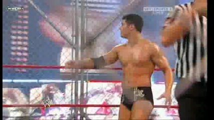 Raw 06/01/09 Cody Rhodes vs Batista [ Steel Gace match]