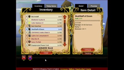 Dragonfable best account trade 2011
