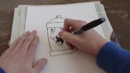 How to Draw Graffiti Spraycan Character